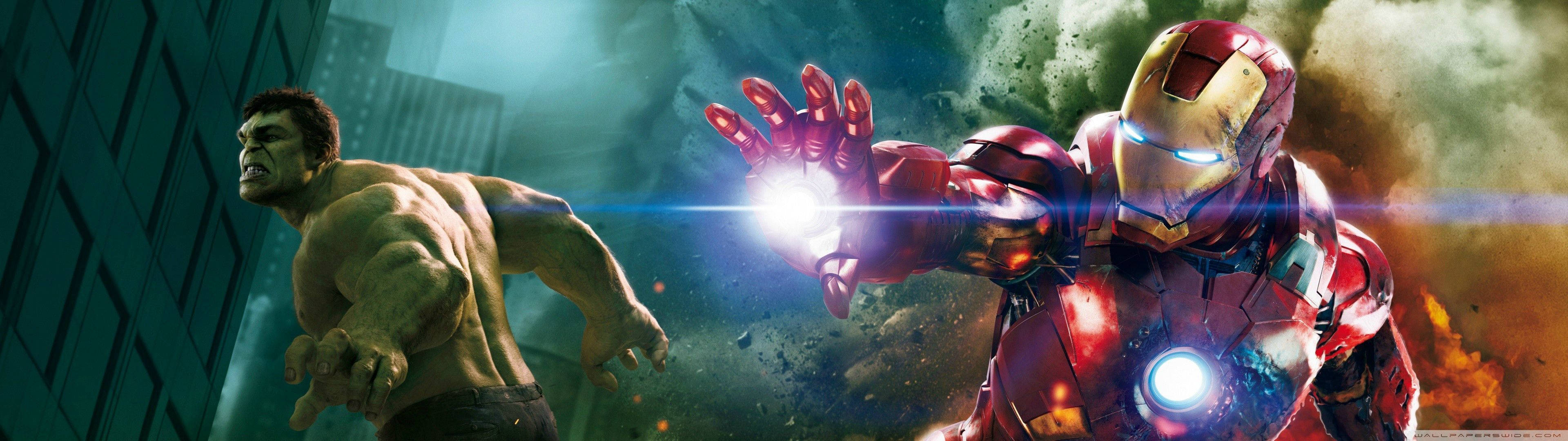 Marvel Dual Screen Hulk Iron Man