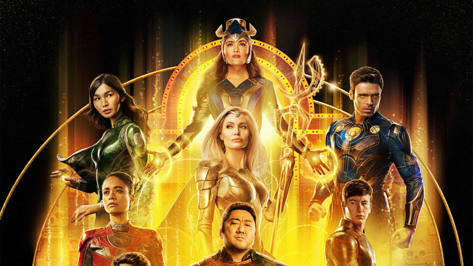 Marvel Eternals Movie Poster - Get Ready For The Superhero Adventure Of A Lifetime Background