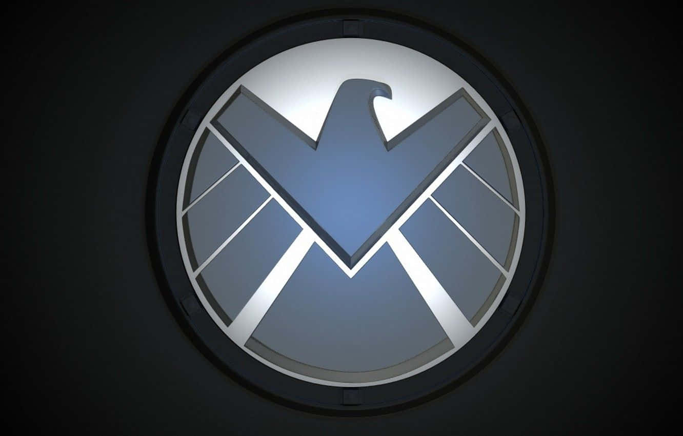 Marvel Falcon Logo Embossed Black Background