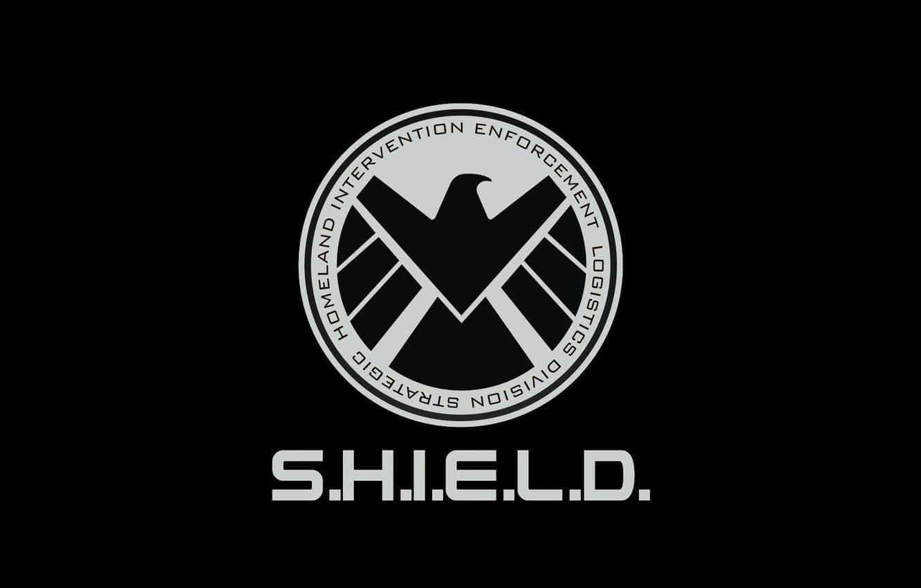 Marvel Falcon Logo Shield Black Background