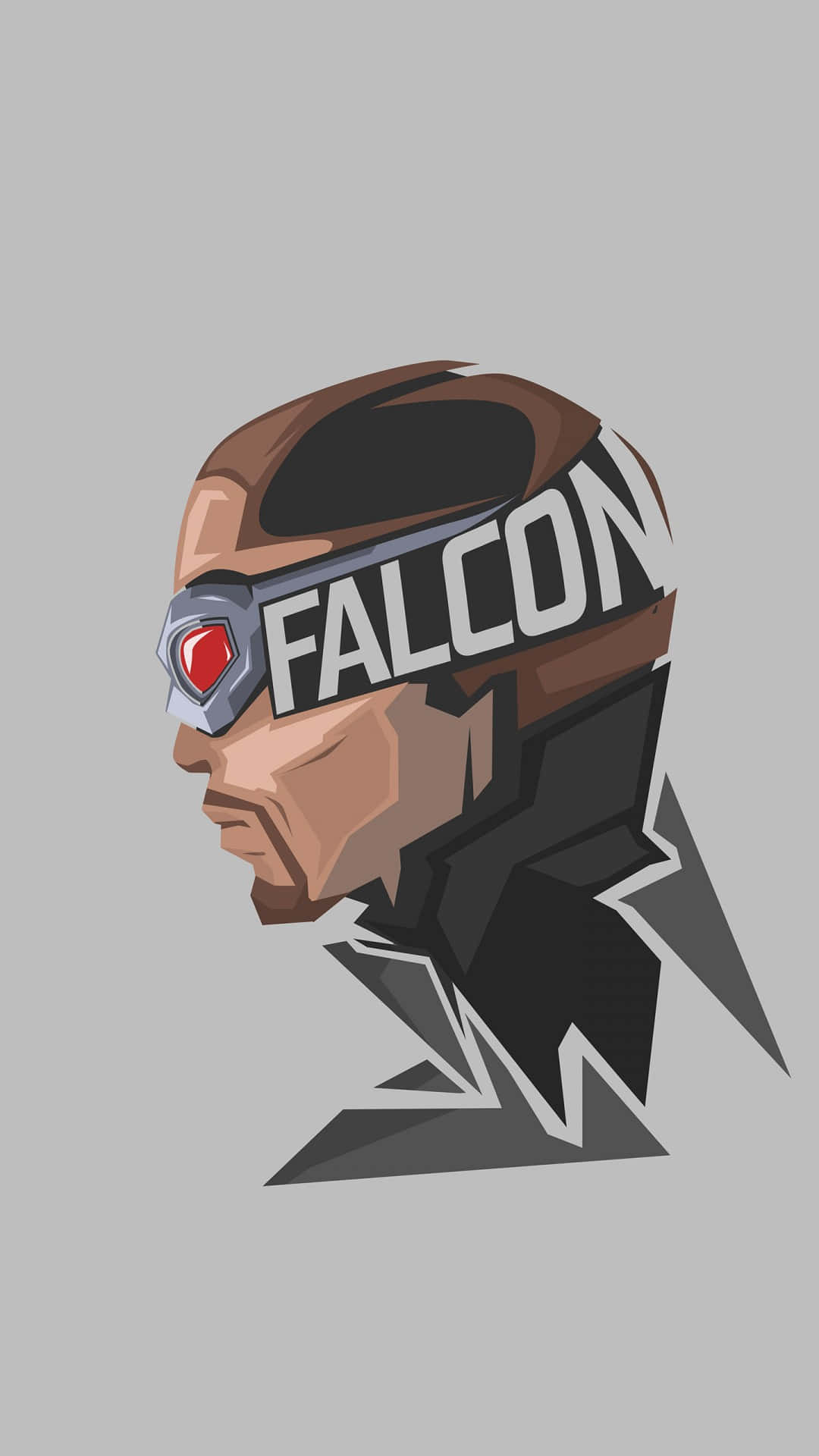 Marvel Falcon Logo Vector Looking Left Phone Background