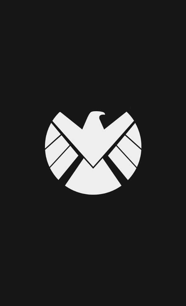 Marvel Falcon Logo White Middle Background