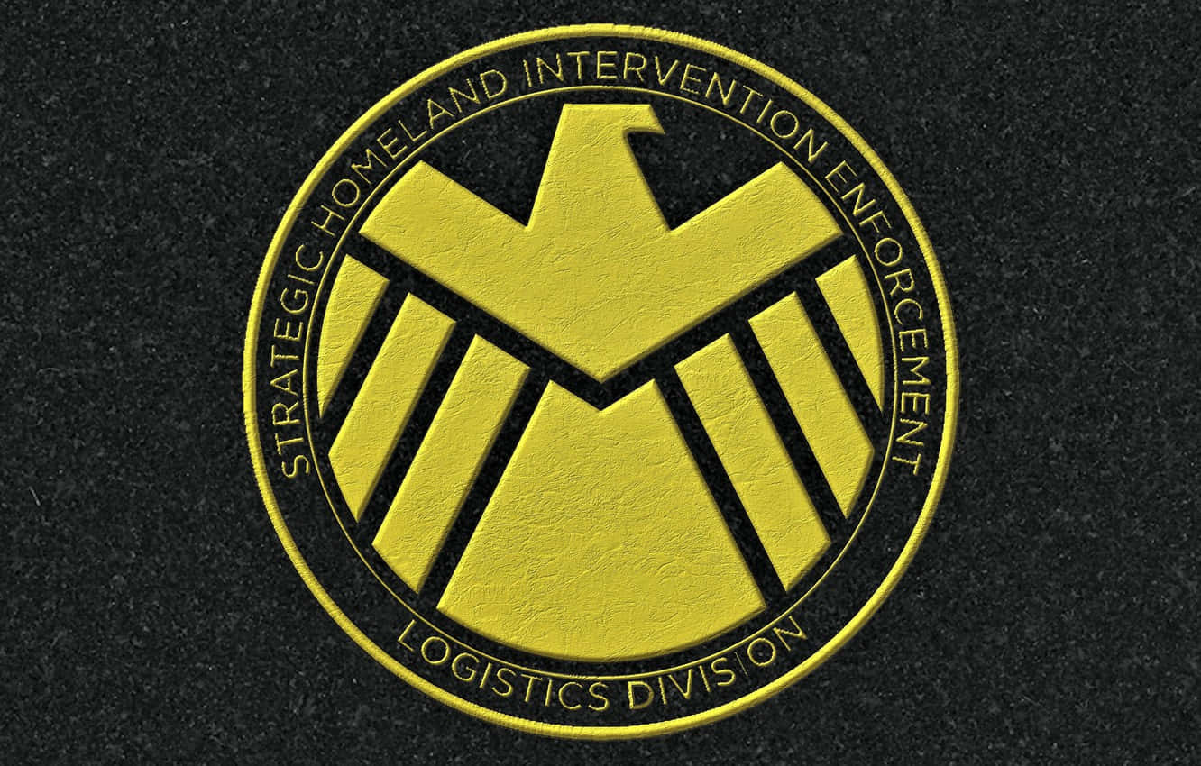 Marvel Falcon Logo Yellow Shield Background