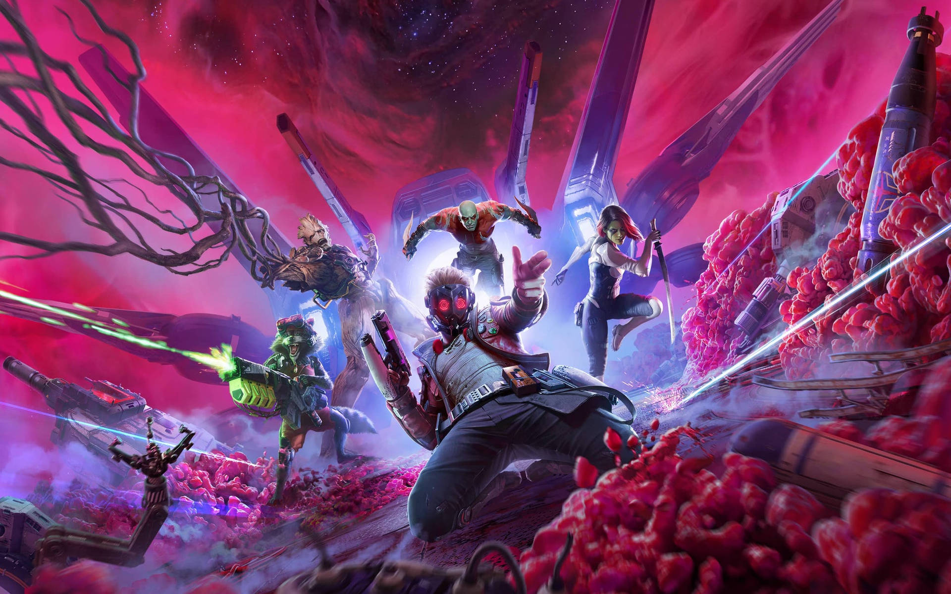 Marvel Guardians Of The Galaxy Video Game Background