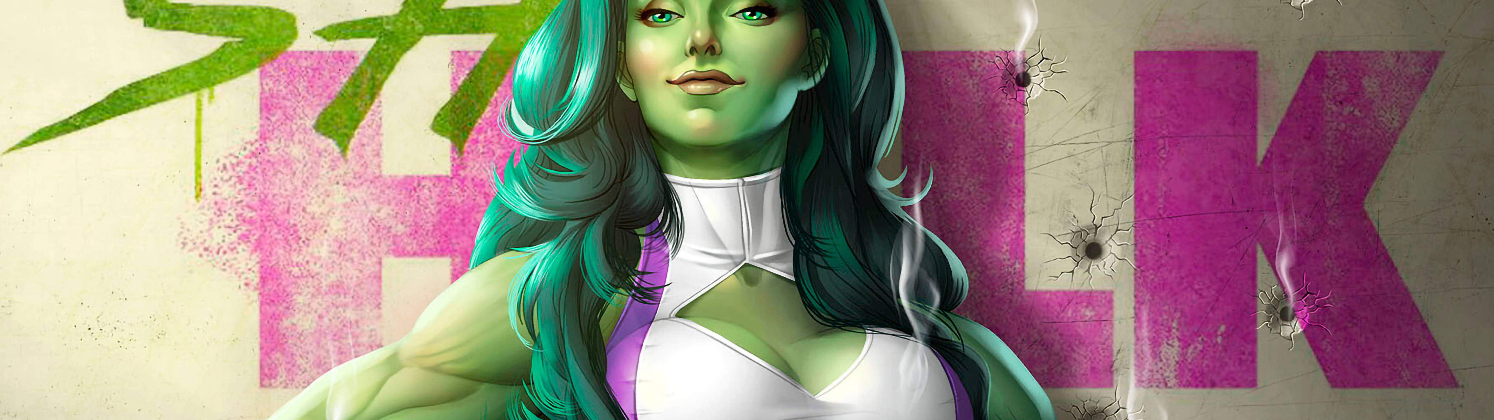 Marvel Hero She Hulk 5120 X 1440 Background