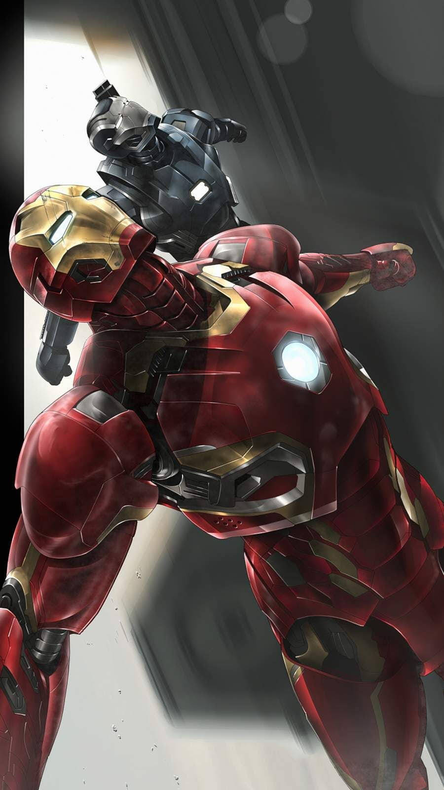 Marvel Iphone Iron Man And War Machine Background