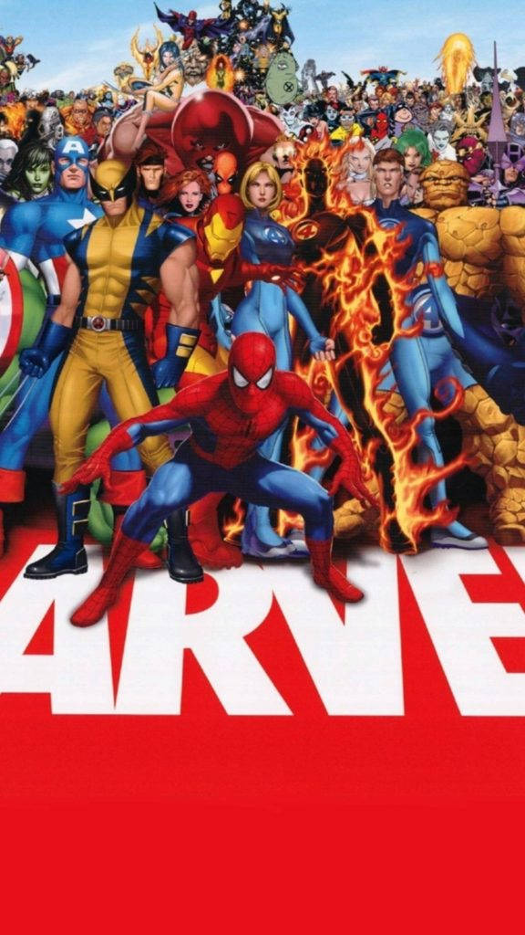 Marvel Iphone Title Superheroes Digital Art Background