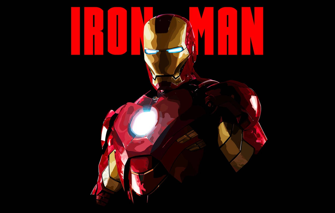 Marvel Iron Man Logo Background