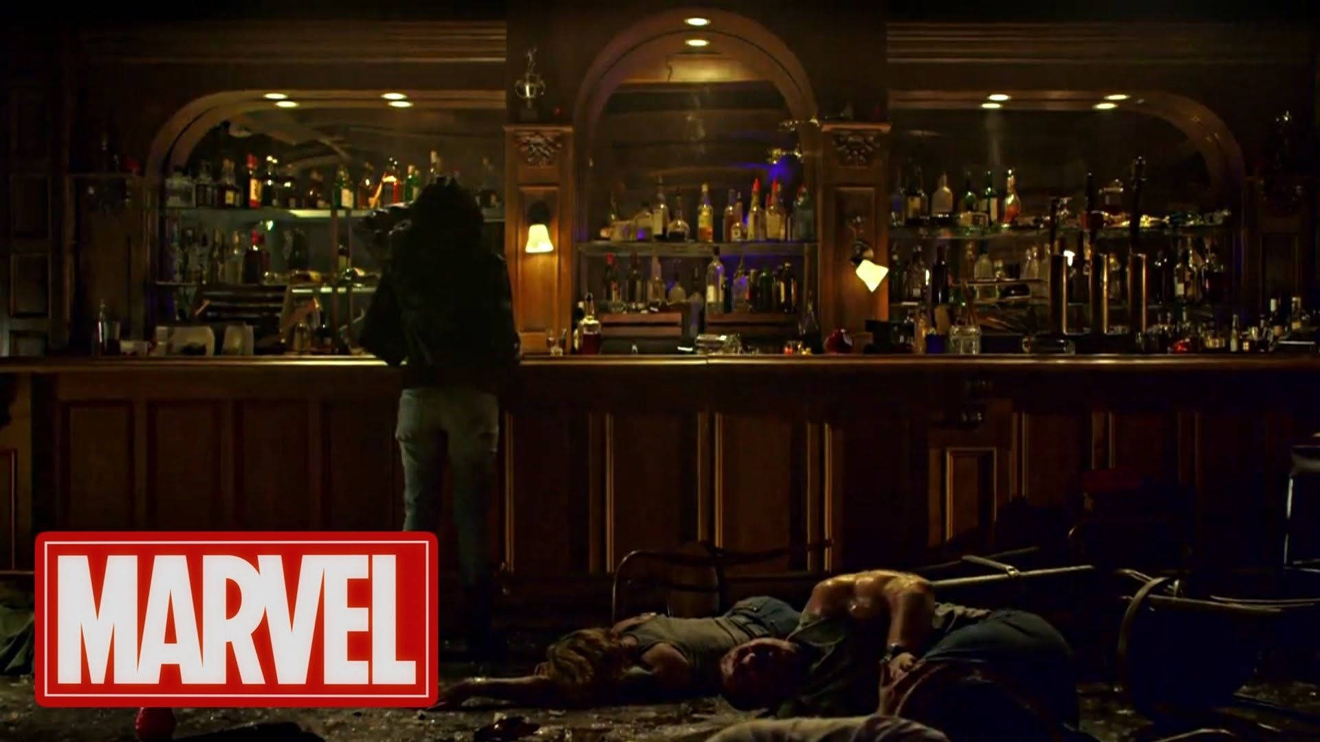 Marvel Jessica Jones Bar Fight Scene