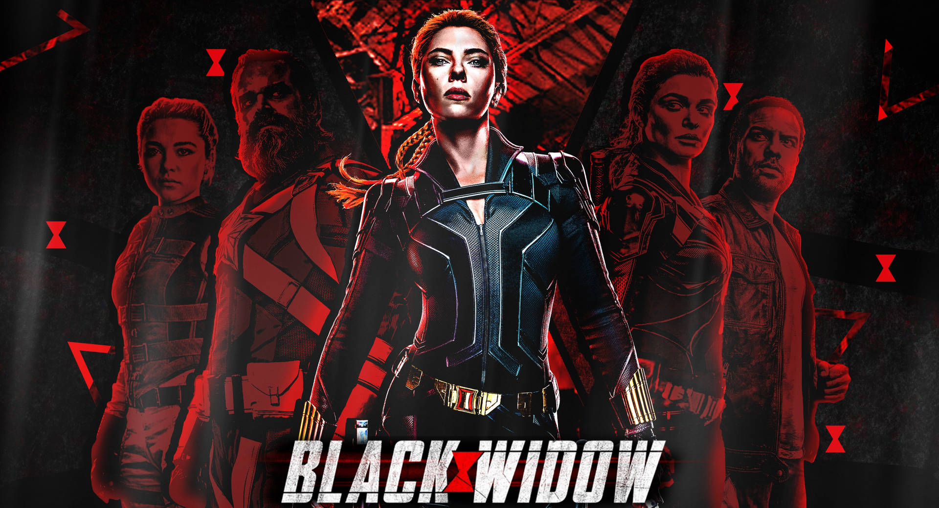 Marvel Laptop Black Widow Poster Background