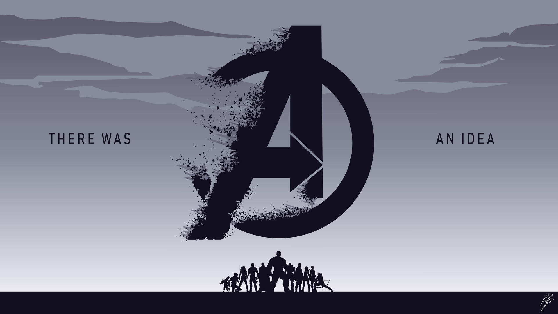 Marvel Minimalist: A Stylish Take On Iconic Characters Background