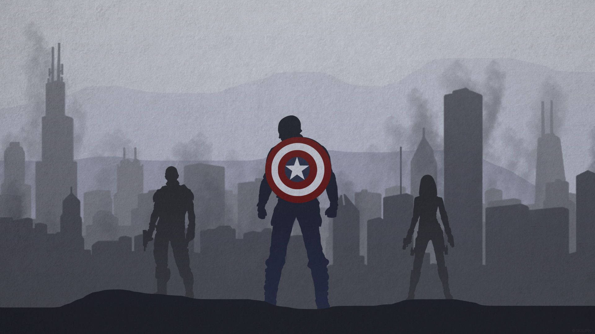 Marvel Minimalist Agents Of Shield Background