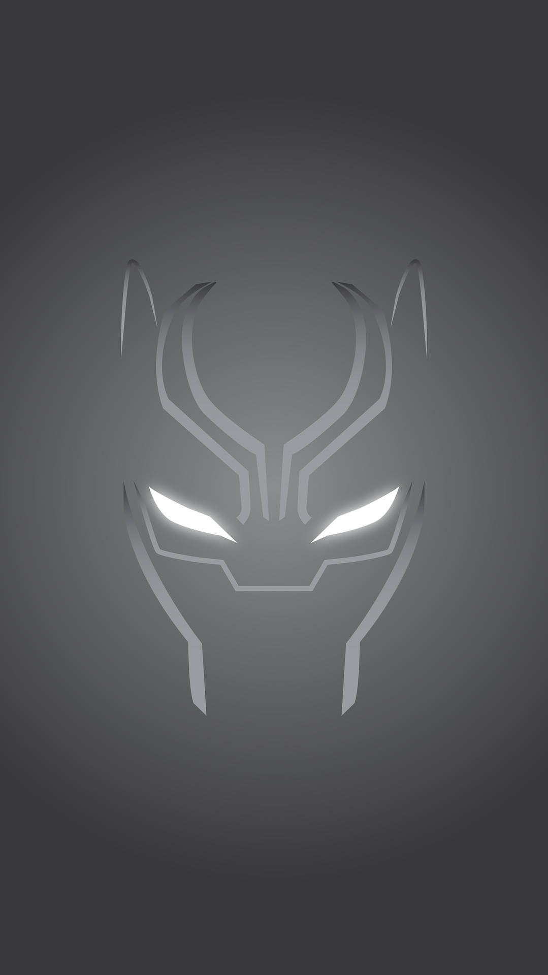 Marvel Minimalist Black Panther Mask Background