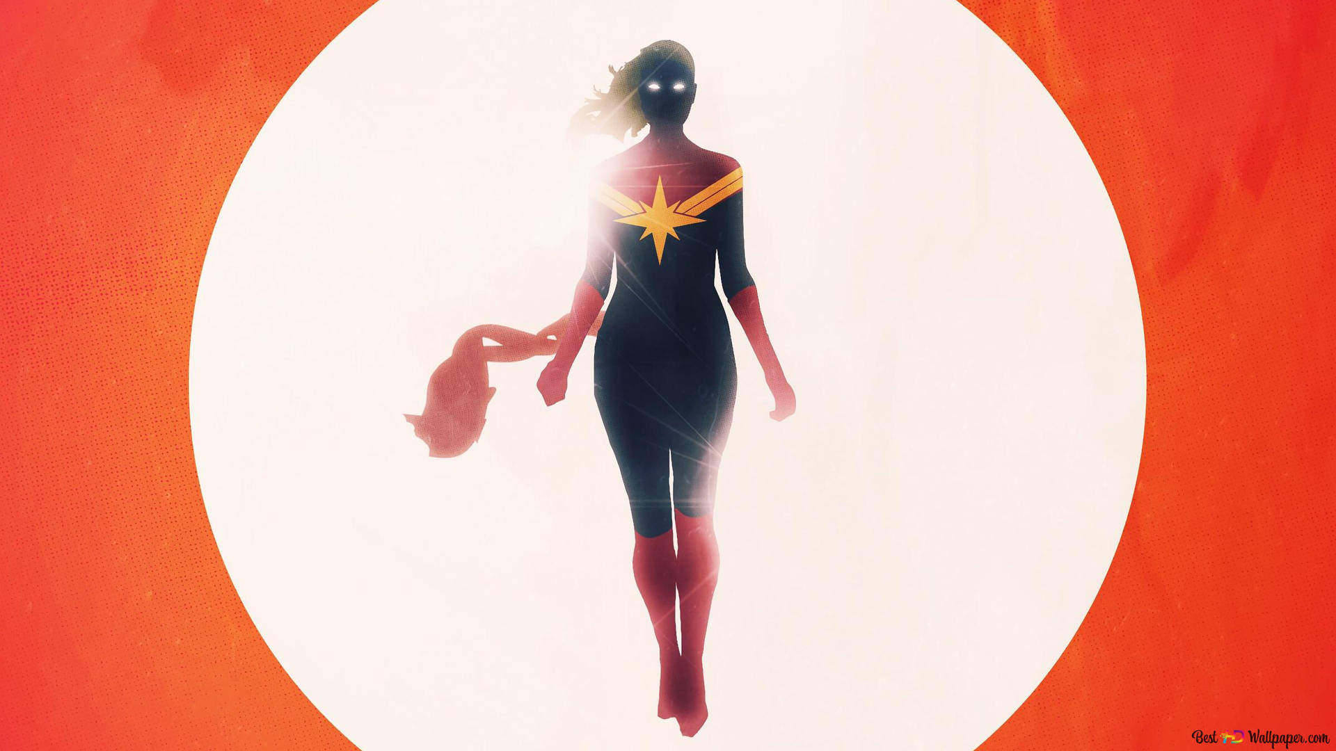 Marvel Minimalist Female Hero Background