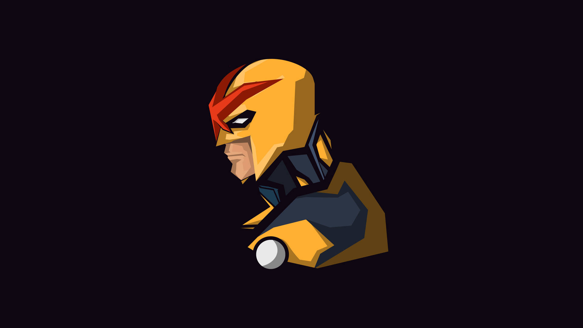 Marvel Minimalist Glaring Nova Background