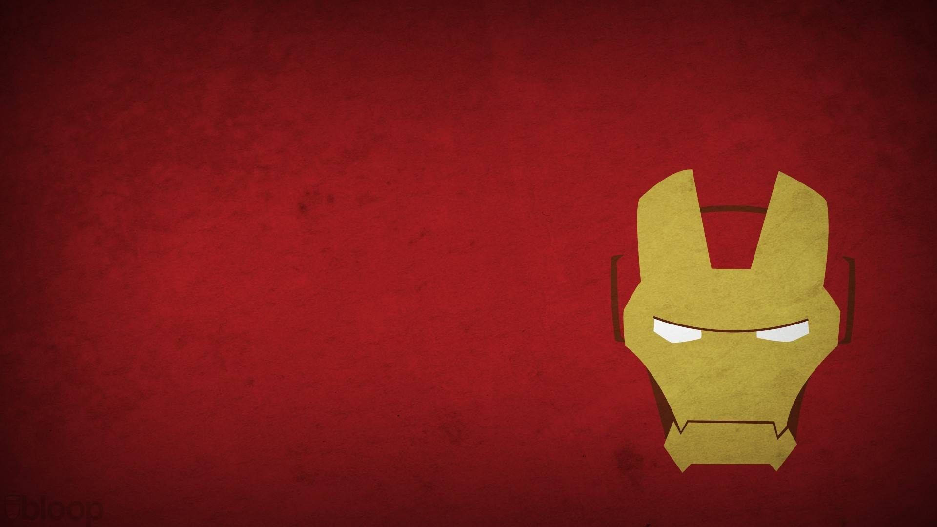 Marvel Minimalist Iron Man Helmet Background