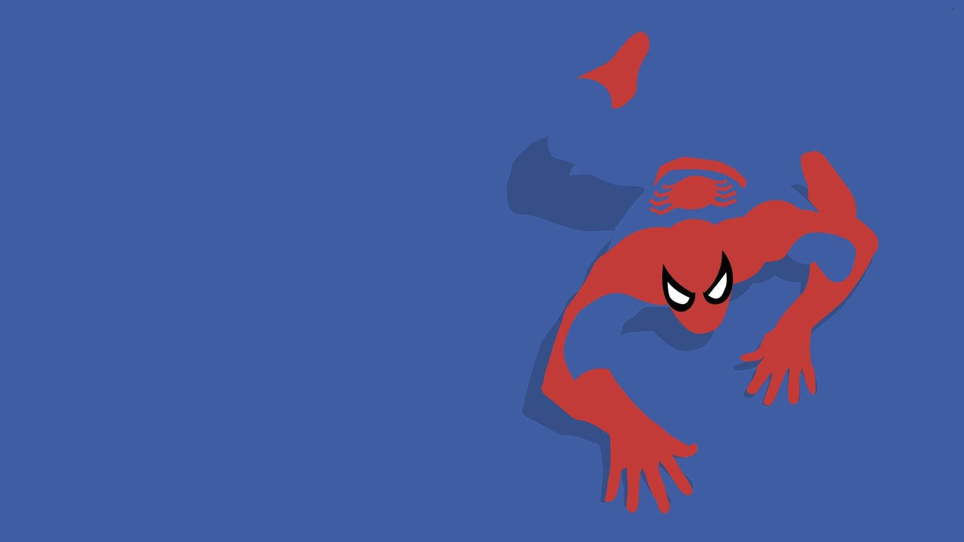 Marvel Minimalist Spider-man Crawling Background