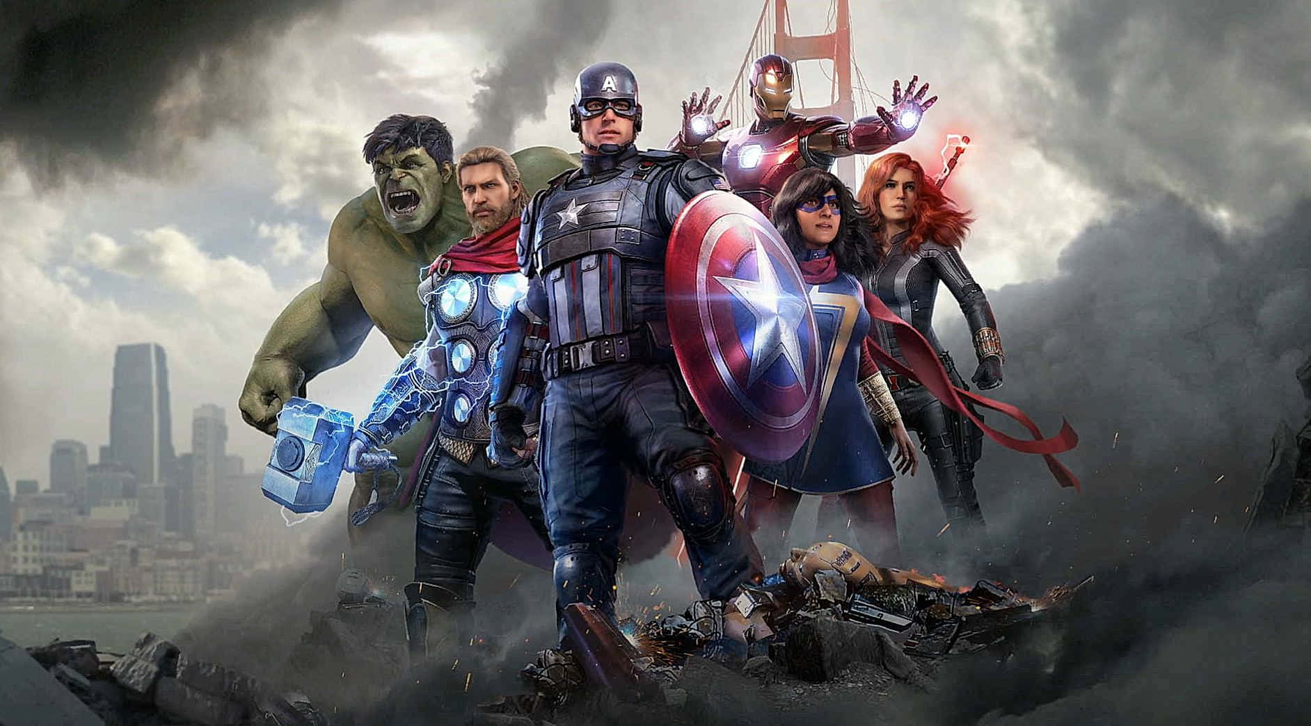 Marvel Ps4 Avengers Video Game Background
