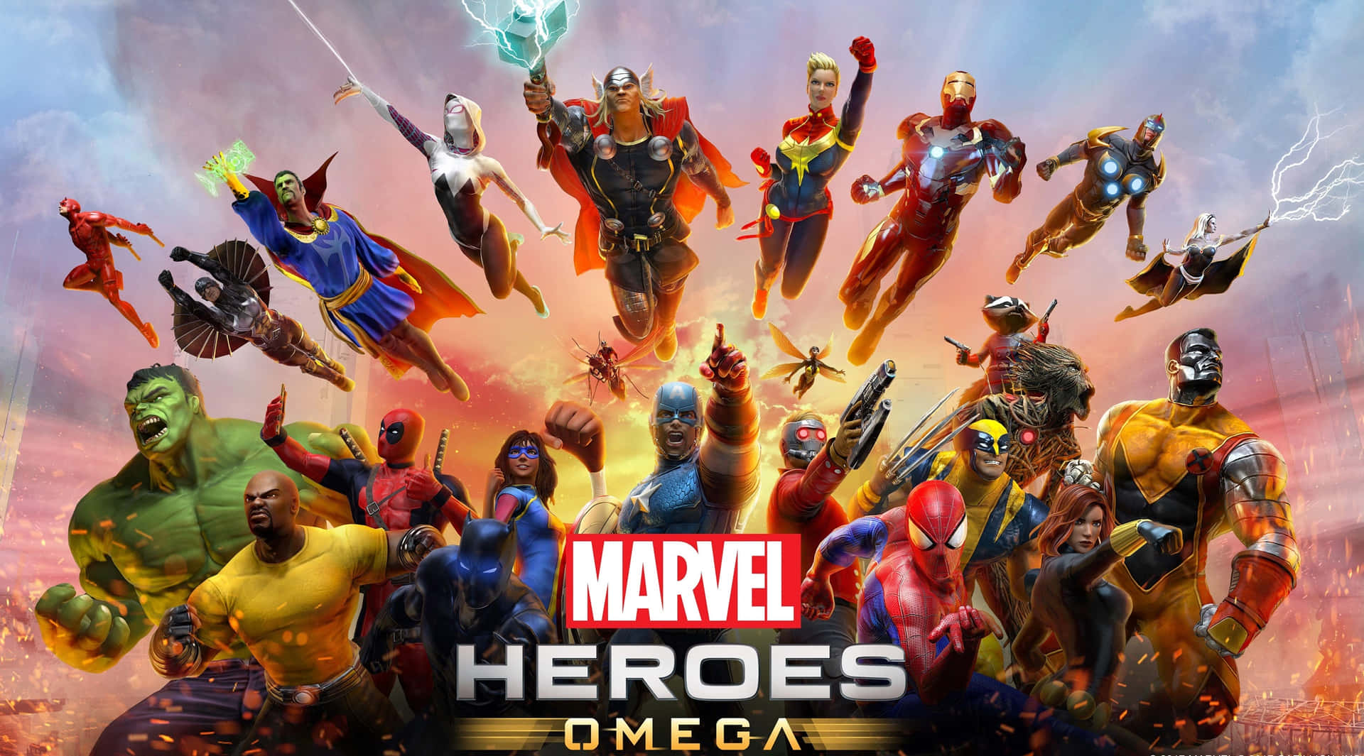 Marvel Ps4 Marvel Heroes Omega Poster Background