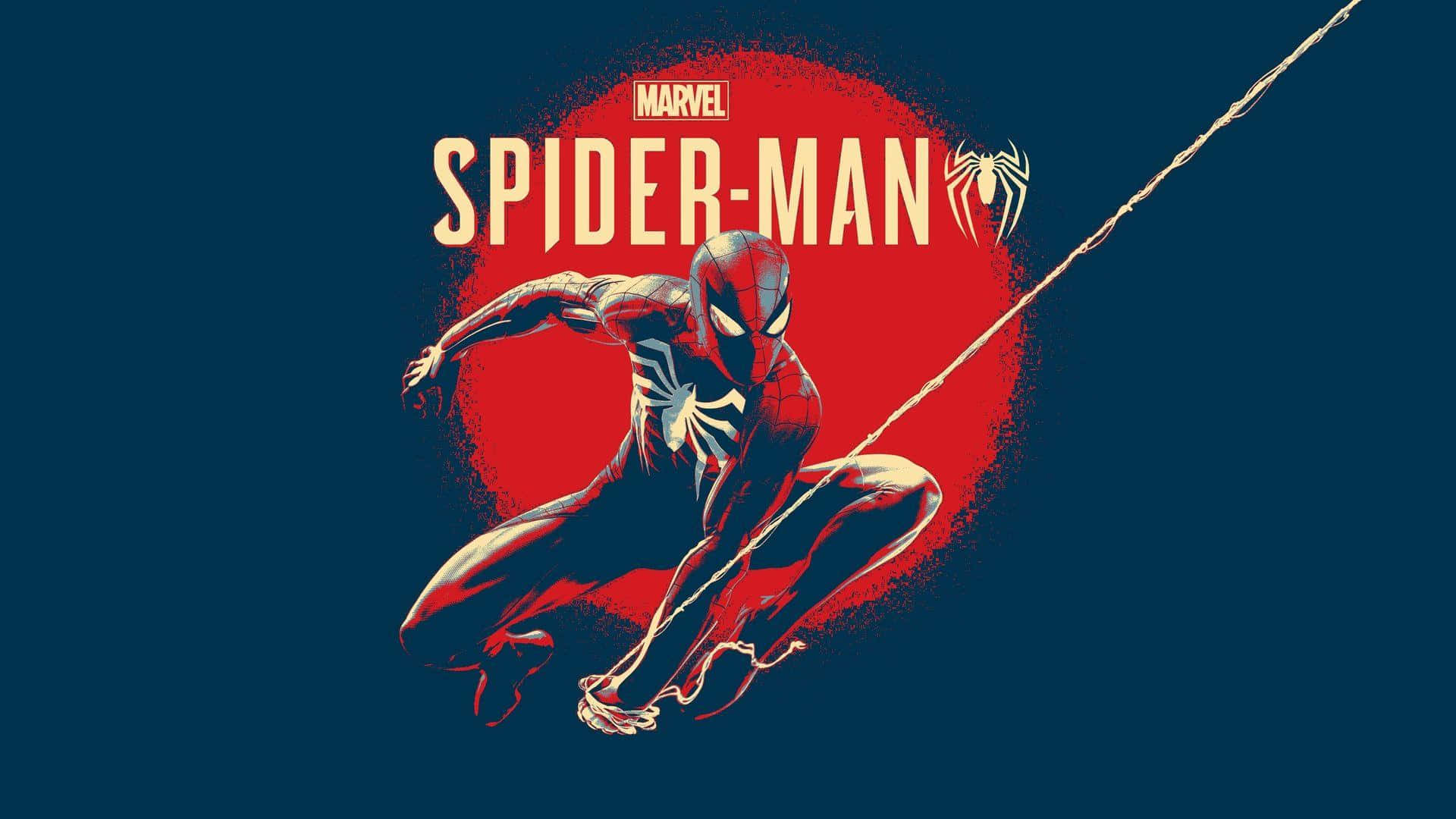 Marvel Ps4 Poster Image Red And Blue Background