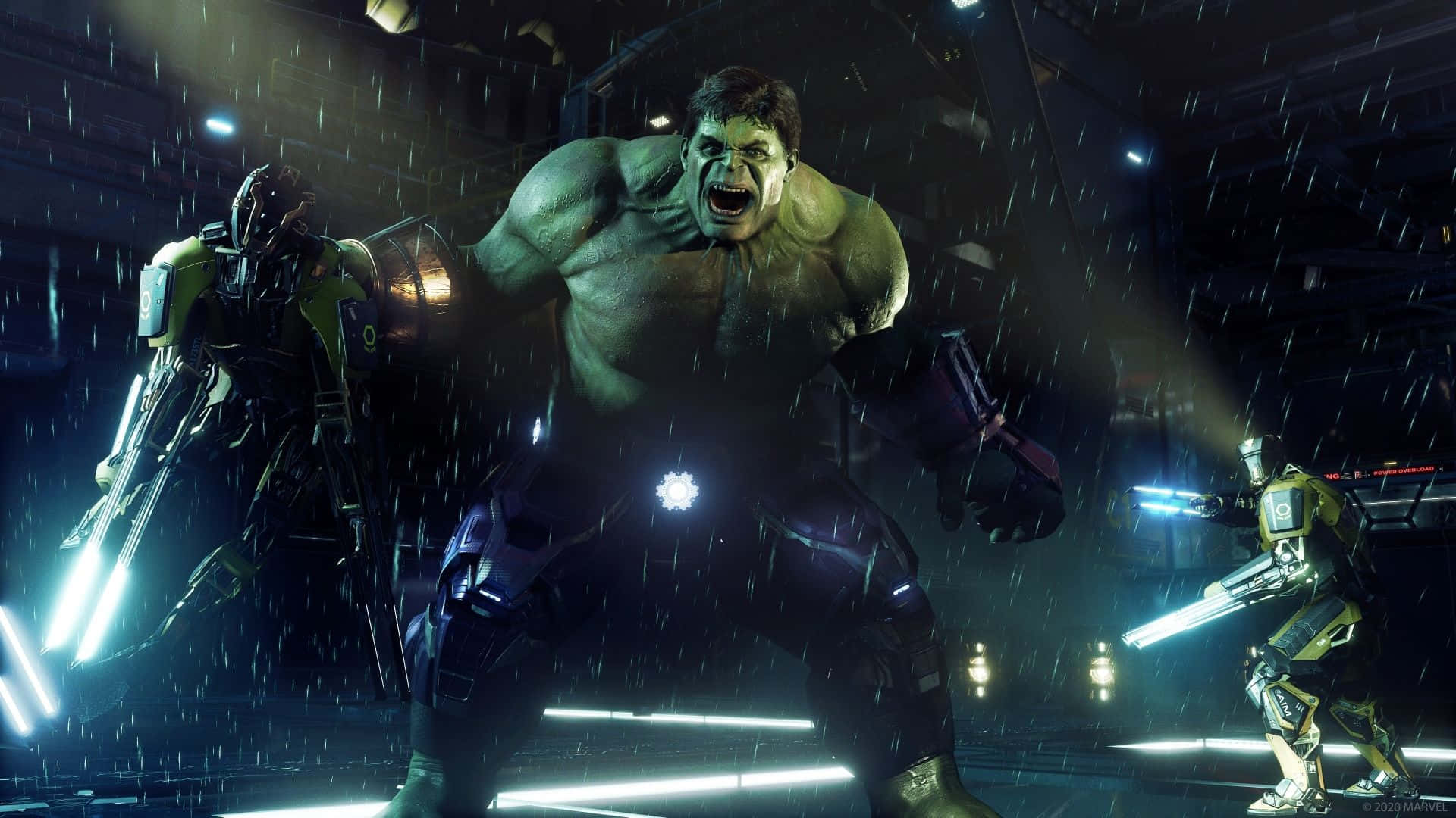 Marvel Ps4 The Hulk Fighting Background