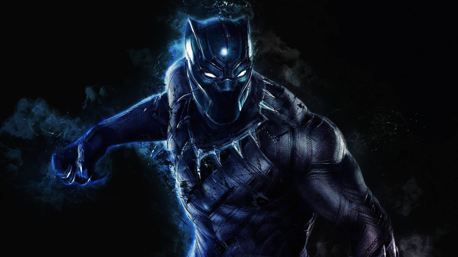 Marvel's Black Panther Looking Powerful And Stylish Background