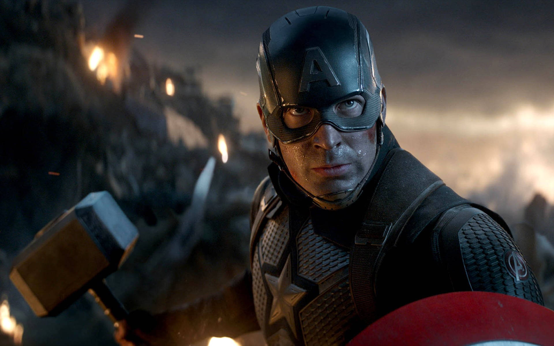 Marvel's Captain America Inspires Heroism Background