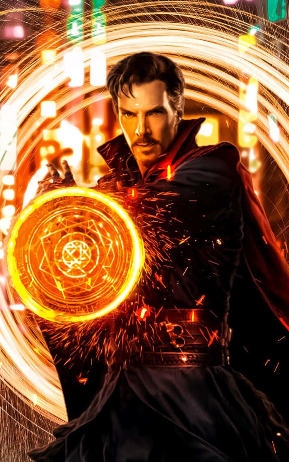 Marvel's Doctor Strange On An Iphone Background
