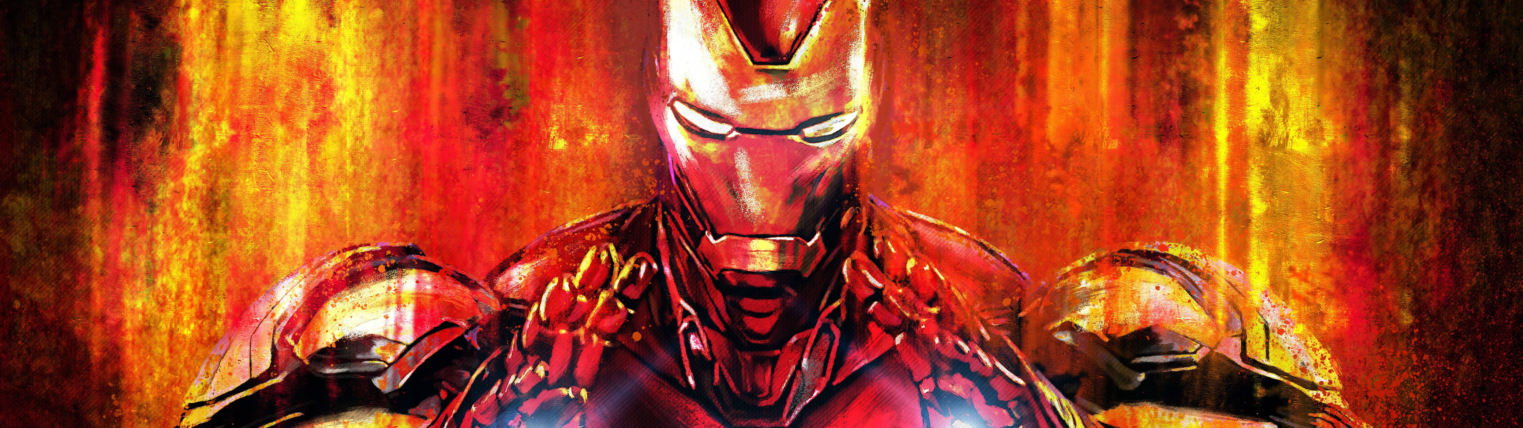 Marvel's Ironman Art 5120 X 1440 Background