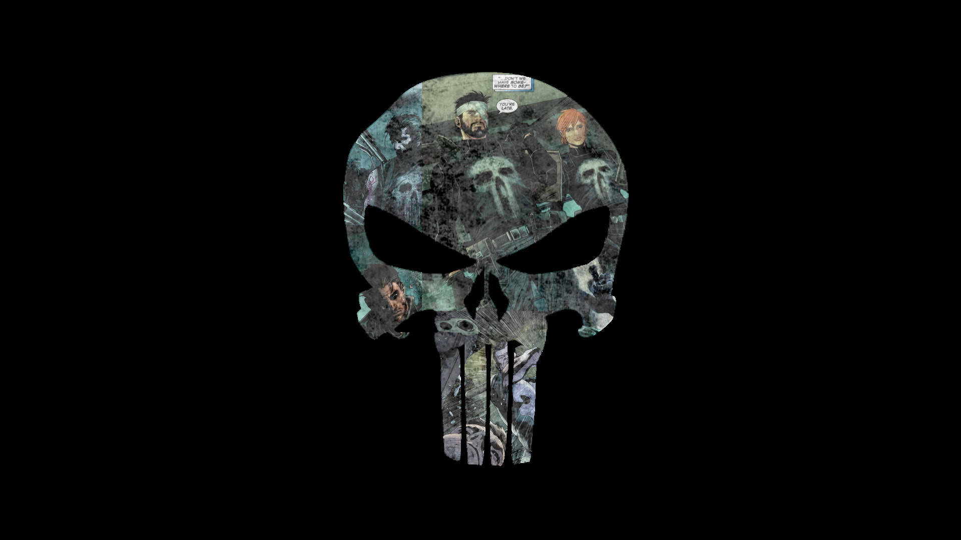 Marvel's Punisher Logo Background