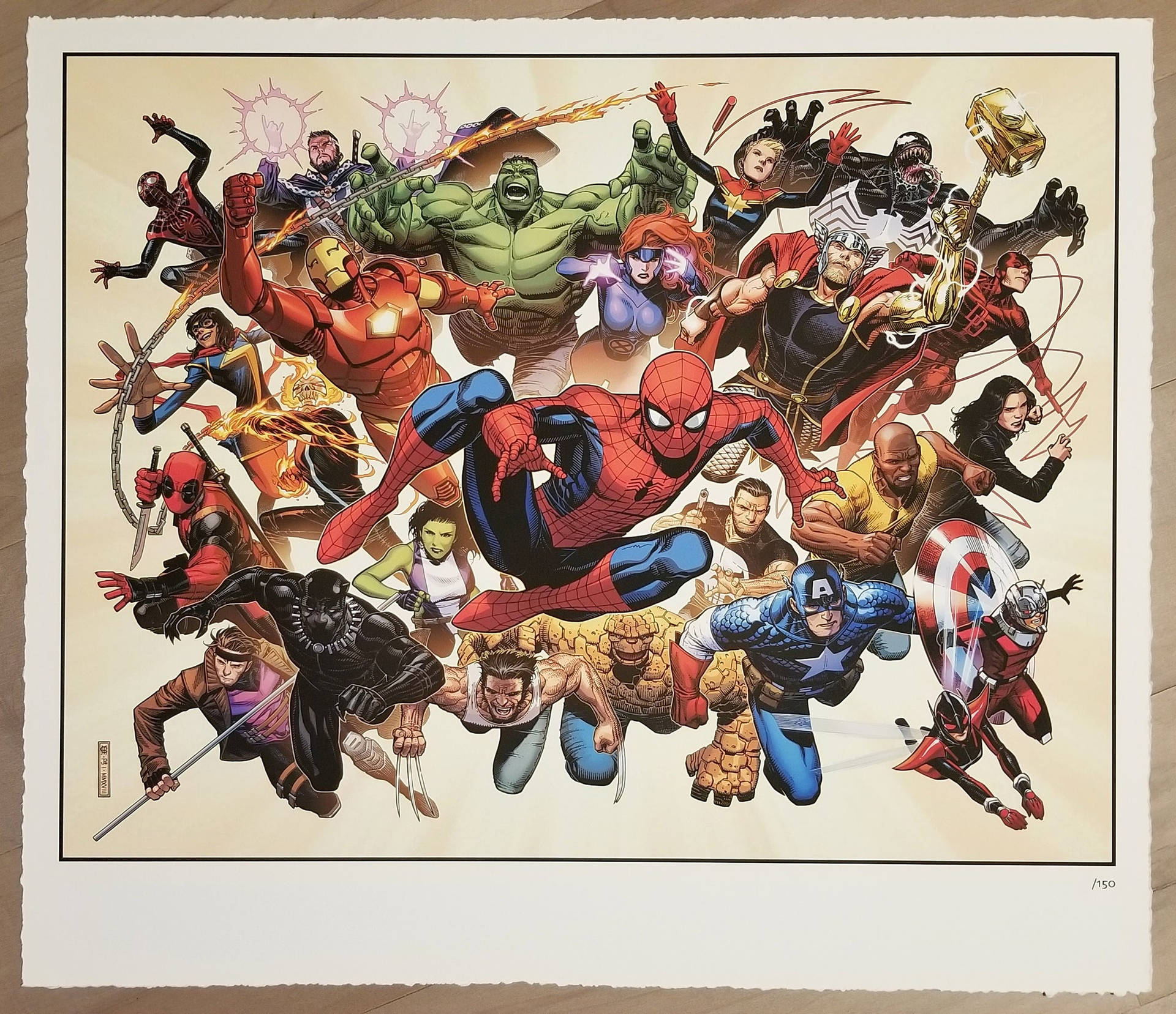 Marvel Superheroes Aesthetic Graphic Background