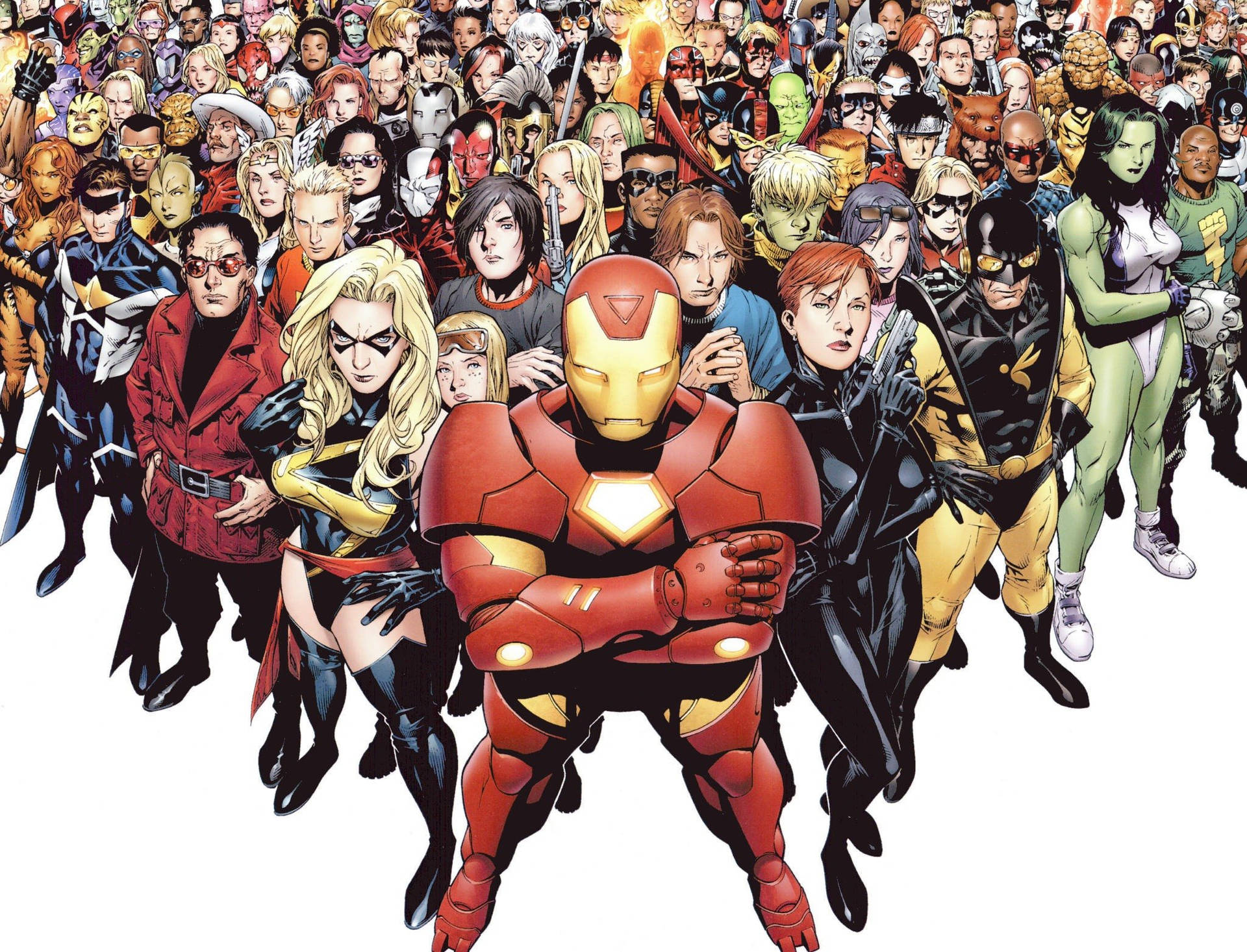 Marvel Superheroes And Justice League