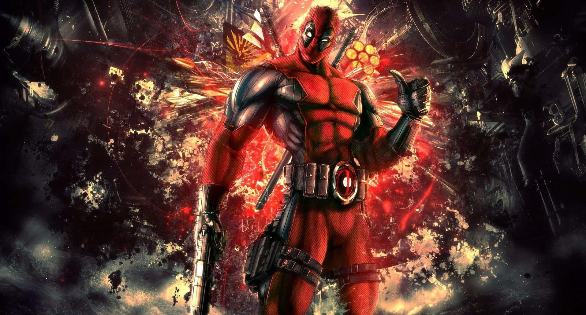 Marvel Universe Deadpool Fanart Background