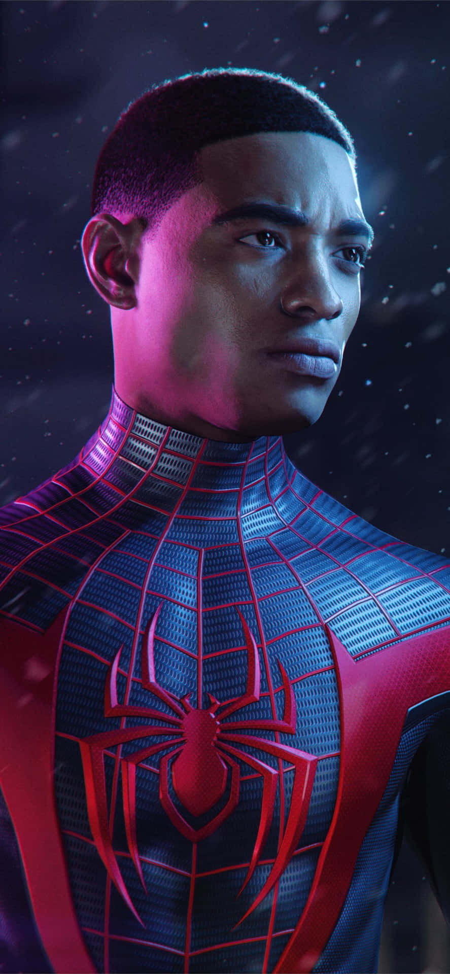 Marvel Video Game Spider Man Miles Morales Iphone Background