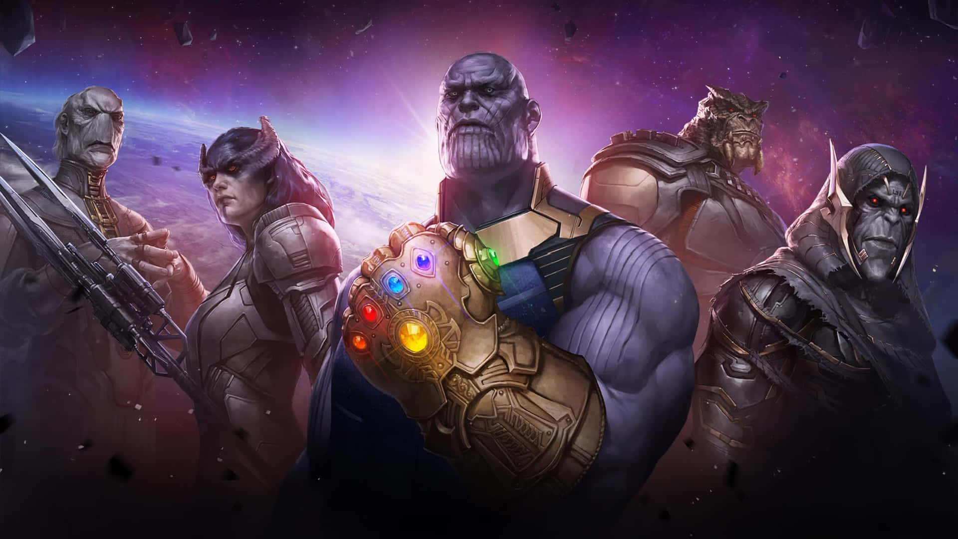 Marvel Villains And Thanos 4k Digital Background