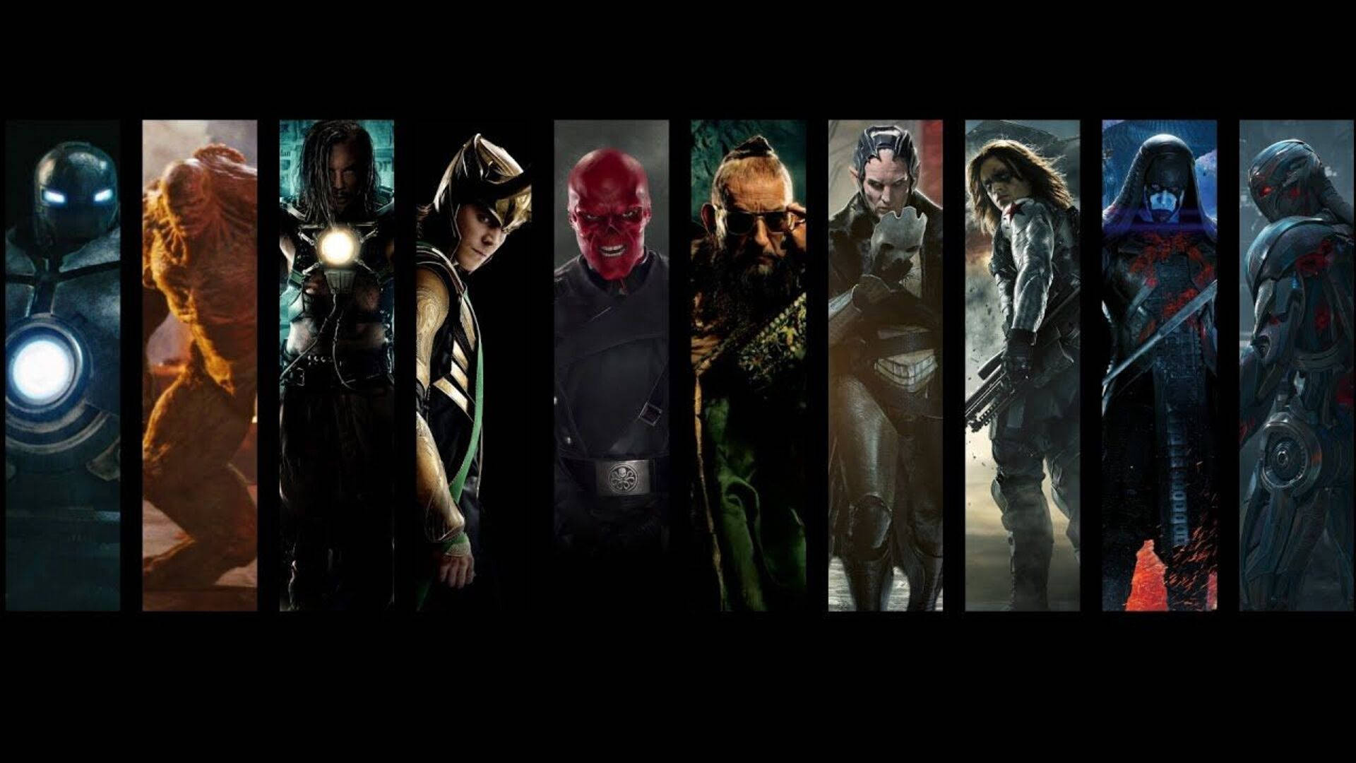 Marvel Villains Collage Background