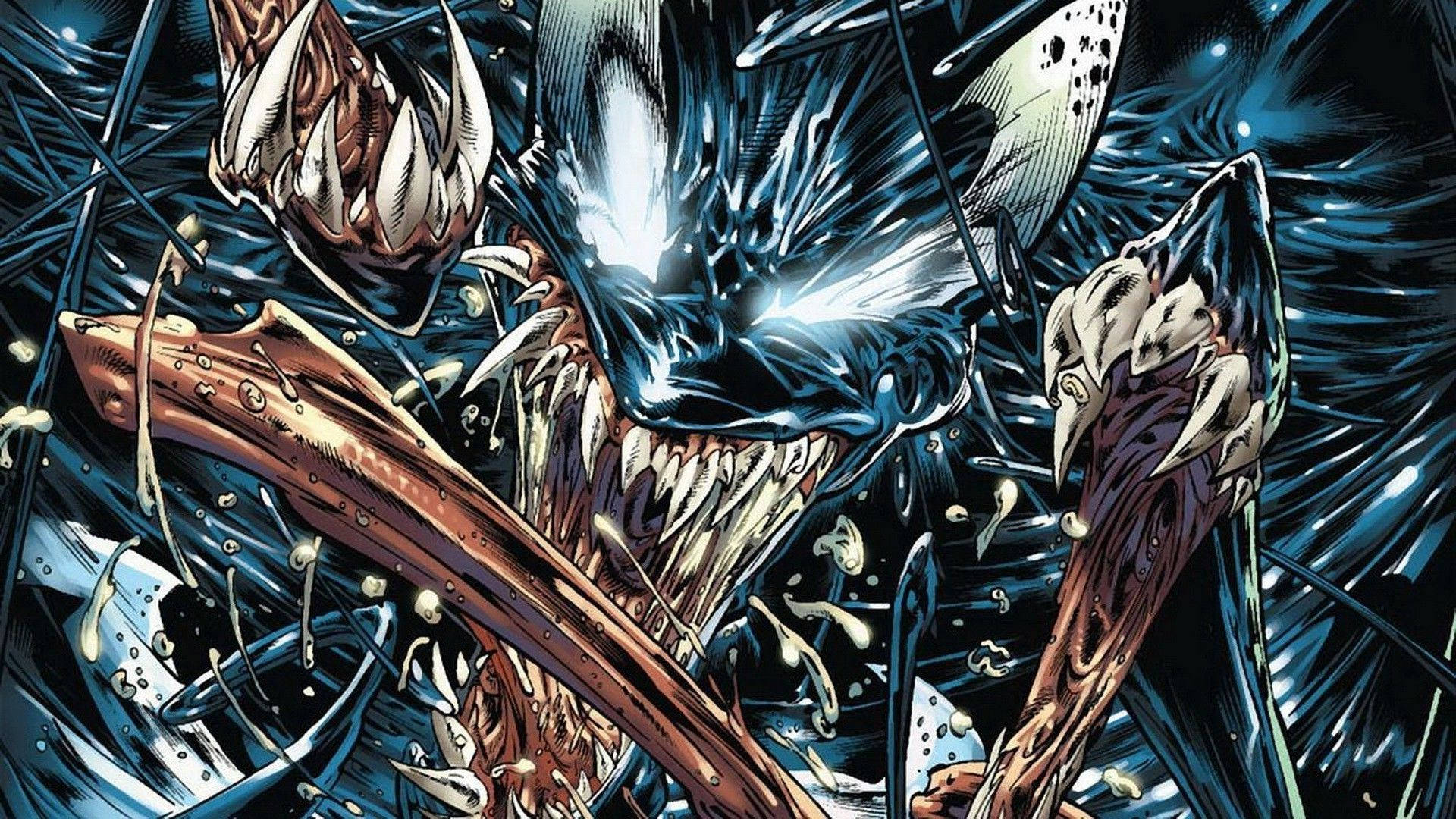 Marvel Villains Ferocious Venom Background