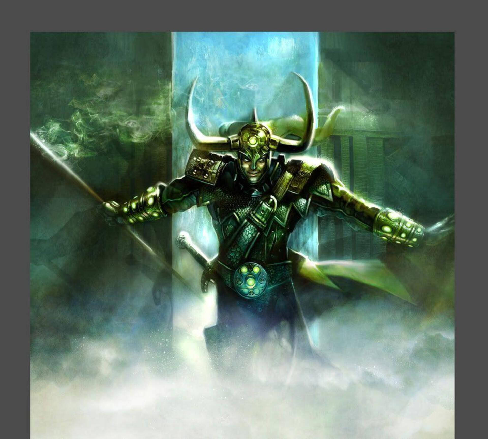 Marvel Villains Loki Background