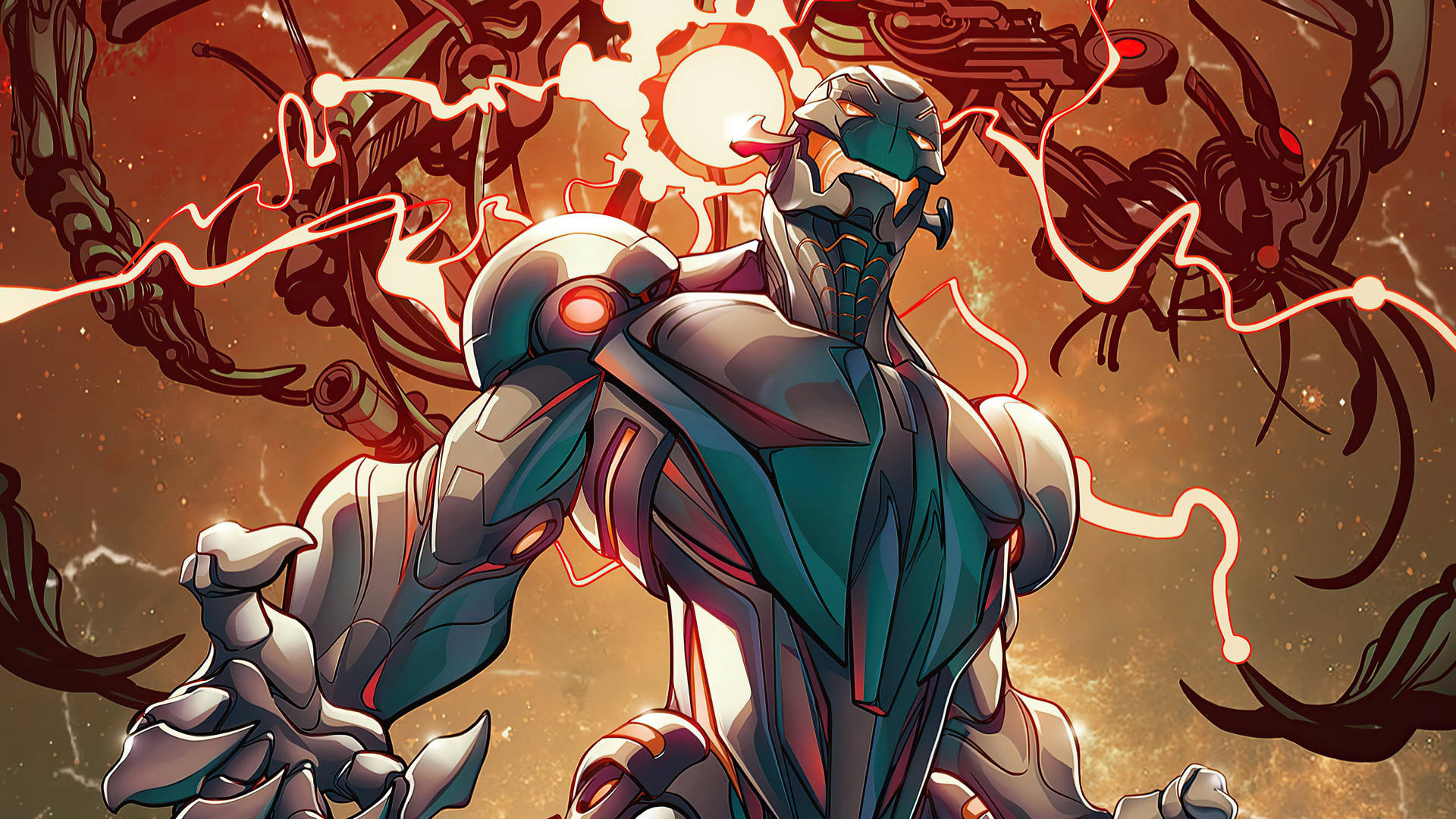 Marvel Villains Ultron Background