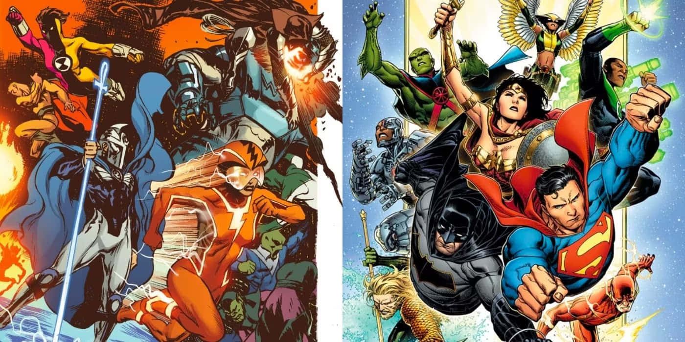 Marvel Vs D C Epic Crossover Background