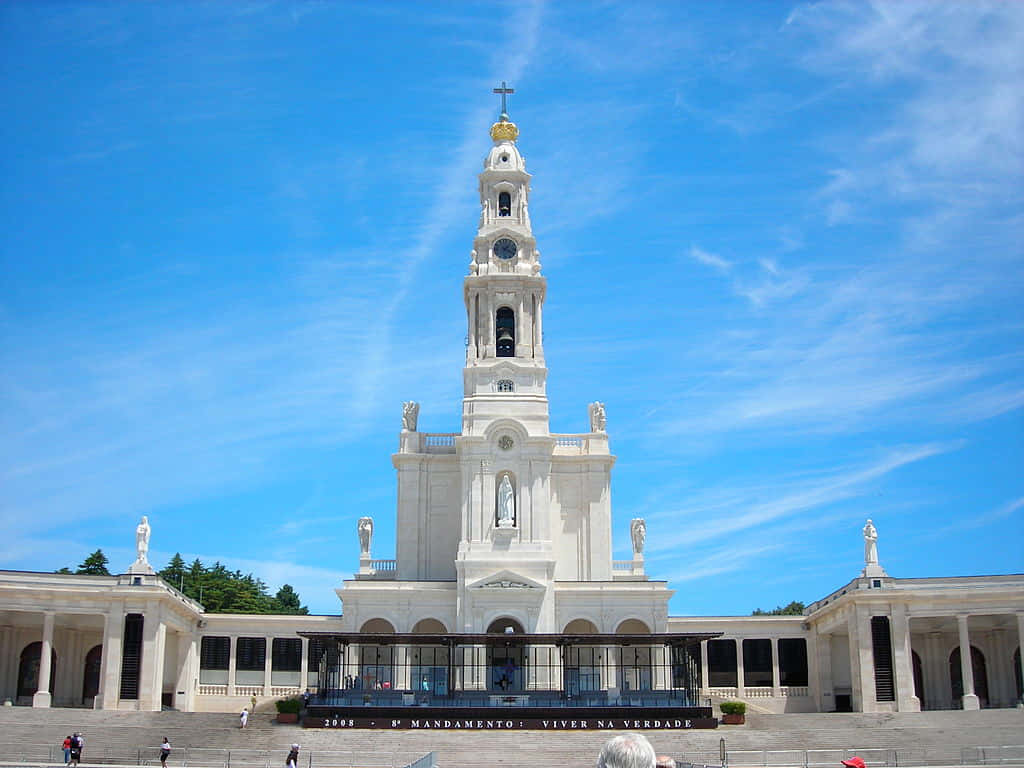 Marvelous Fatima Sanctuary In Portugal Background