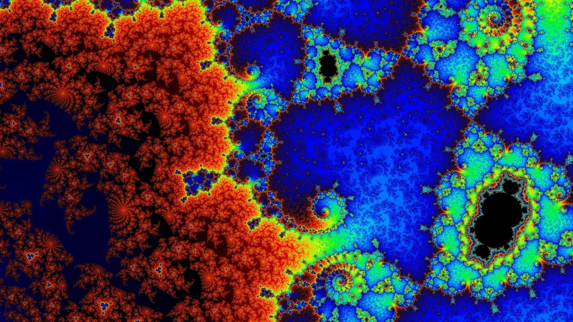 Marvelous Fractal Image Showcasing Nature's Beauty Background
