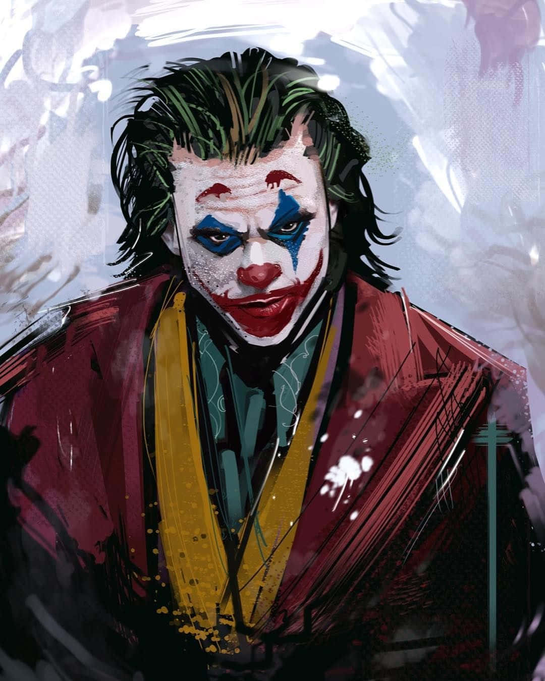 Marvelous Joker Poster Digital Painting Background