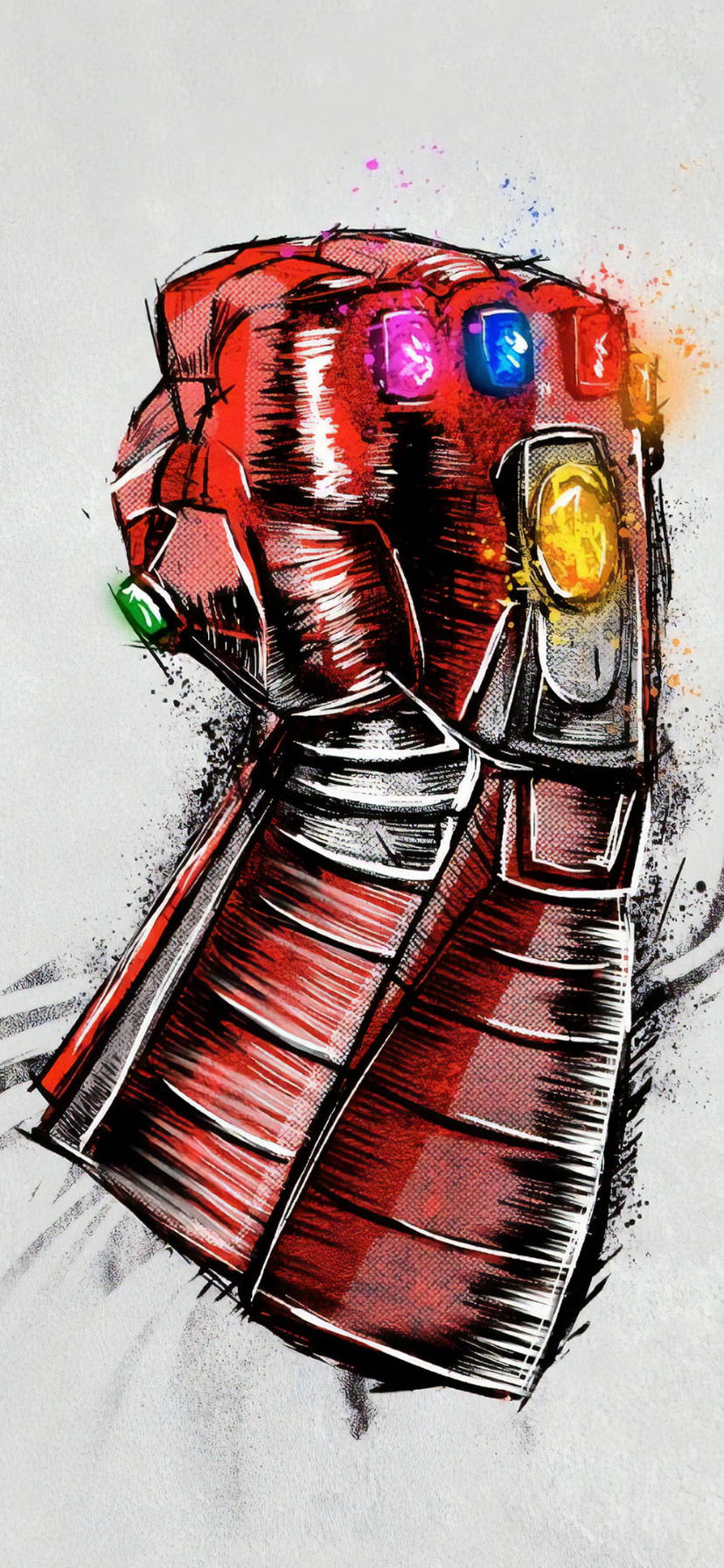 Marvelous Sketched Infinity Gauntlet For Iphone Xr Background