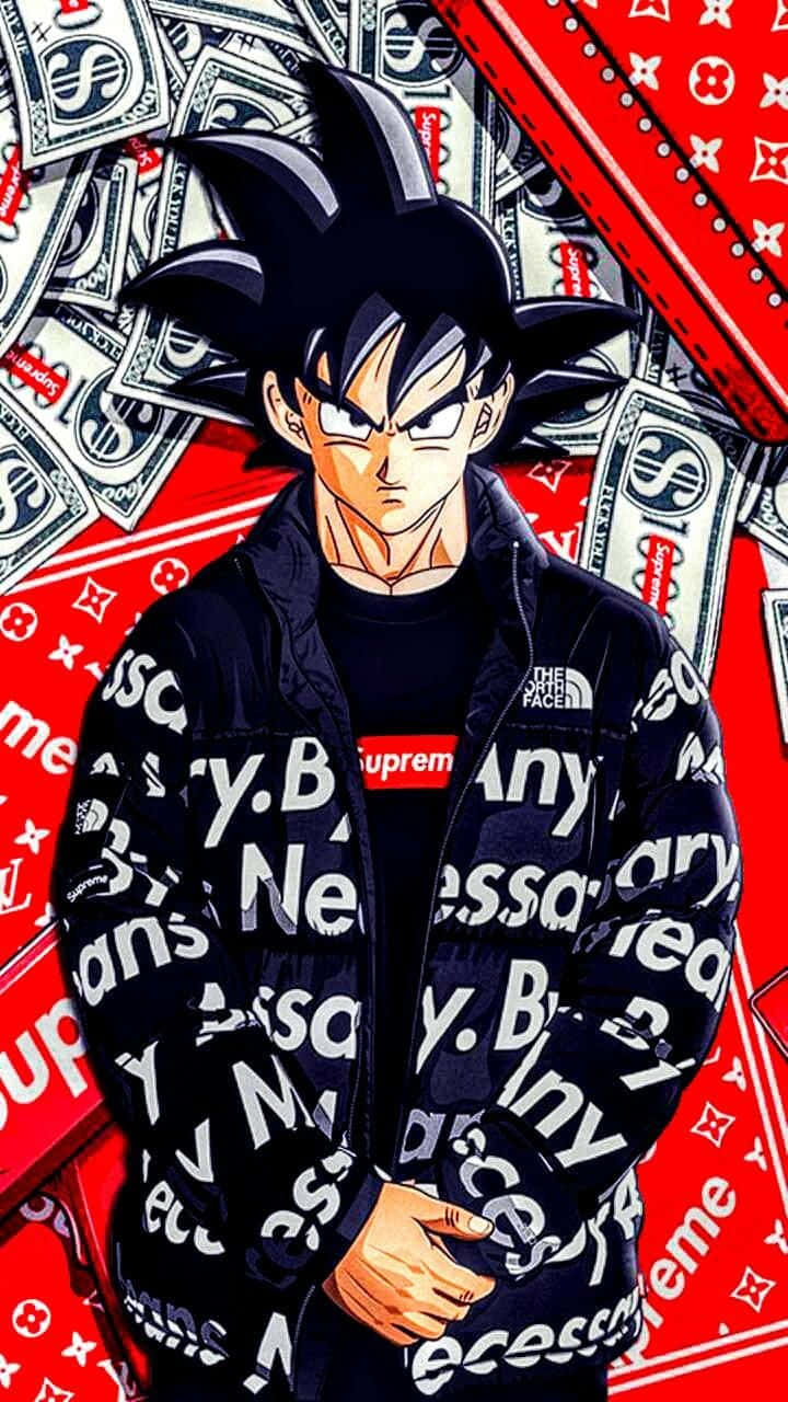 Marvelous Supreme Drip Goku Graphic Art Background