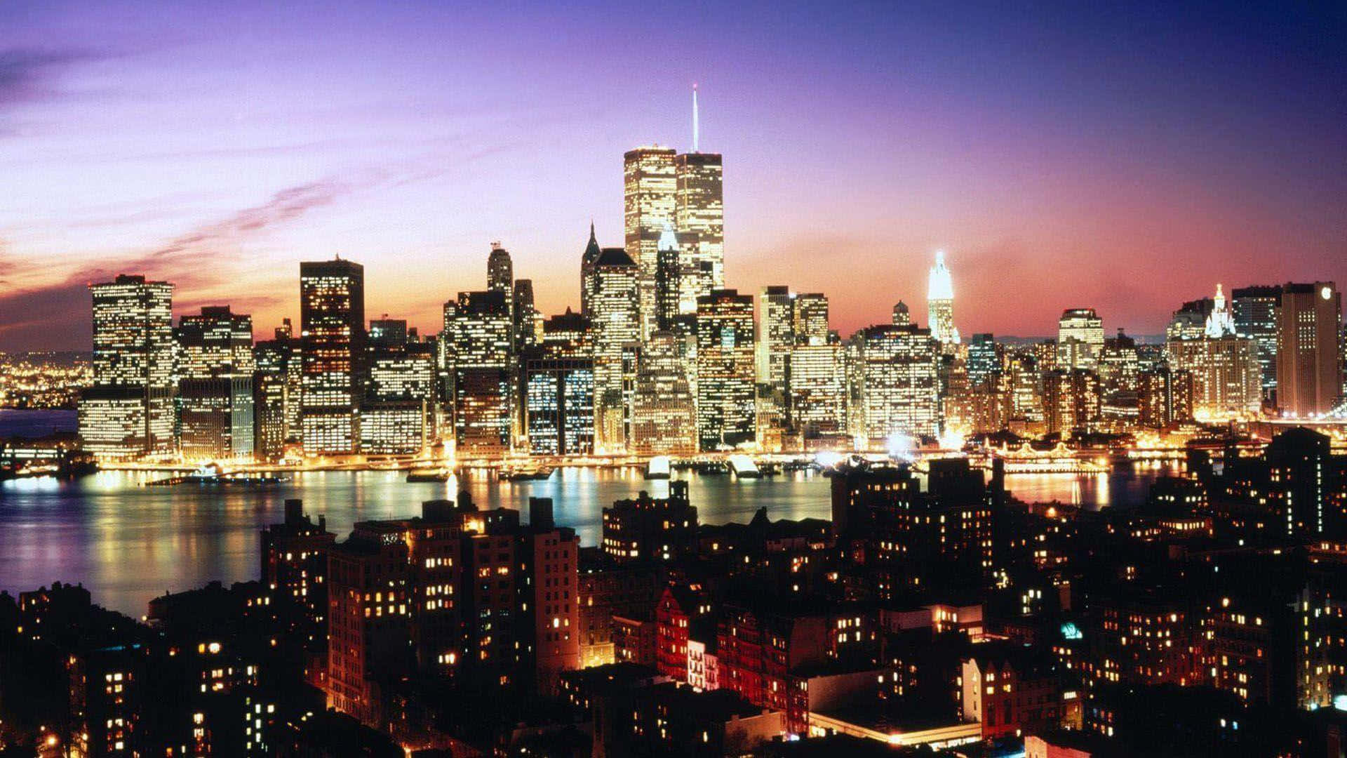 Marvelous View New York City Laptop Background