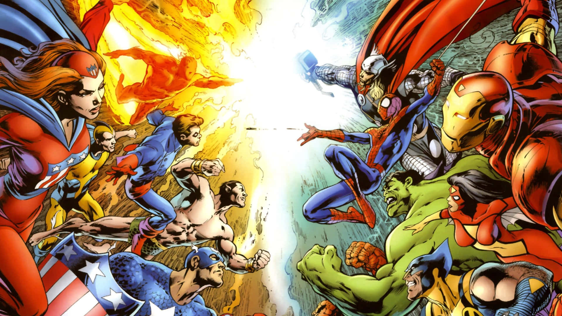 Marvelvs D C Epic Battle Background