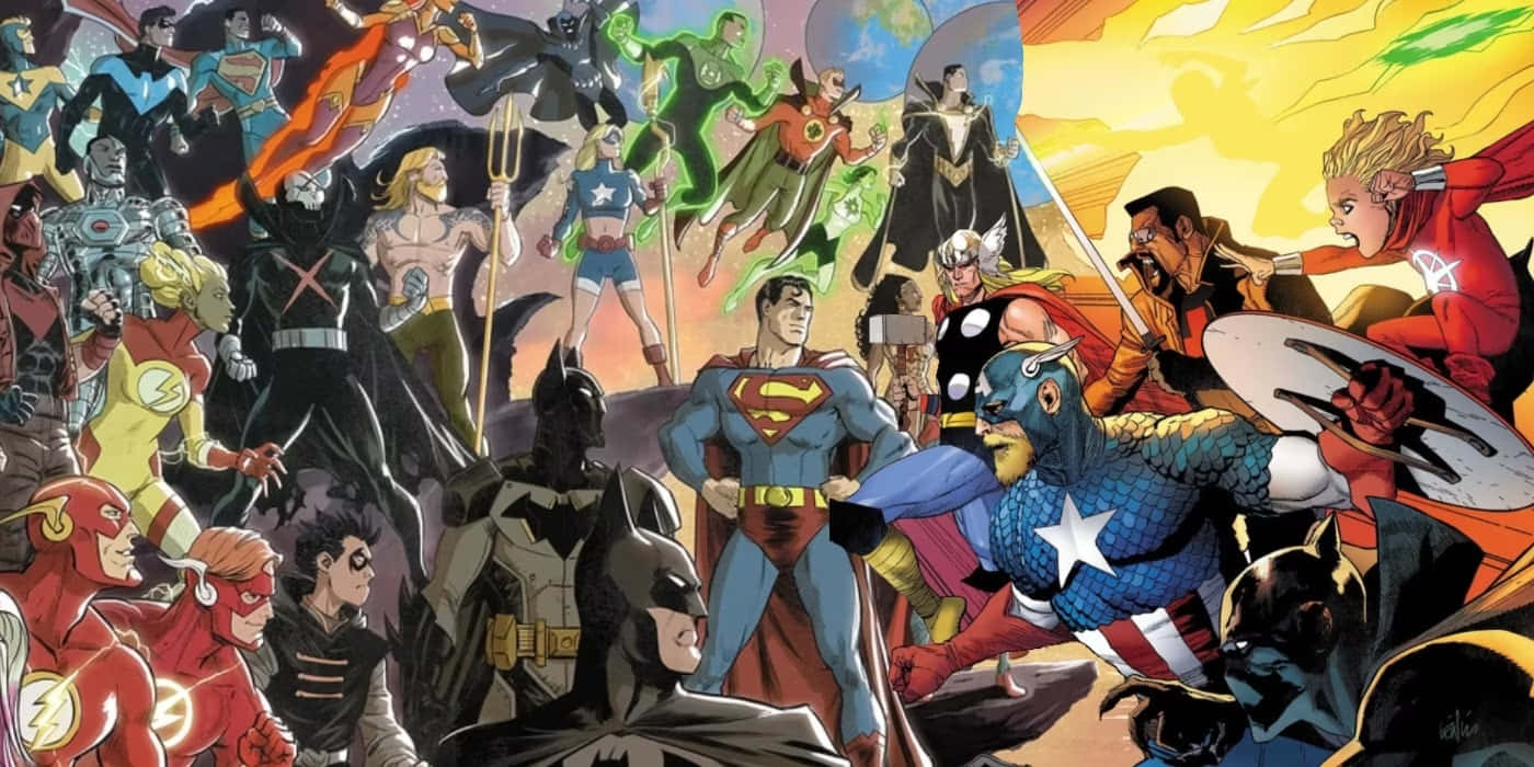 Marvelvs D C Epic Crossover Background