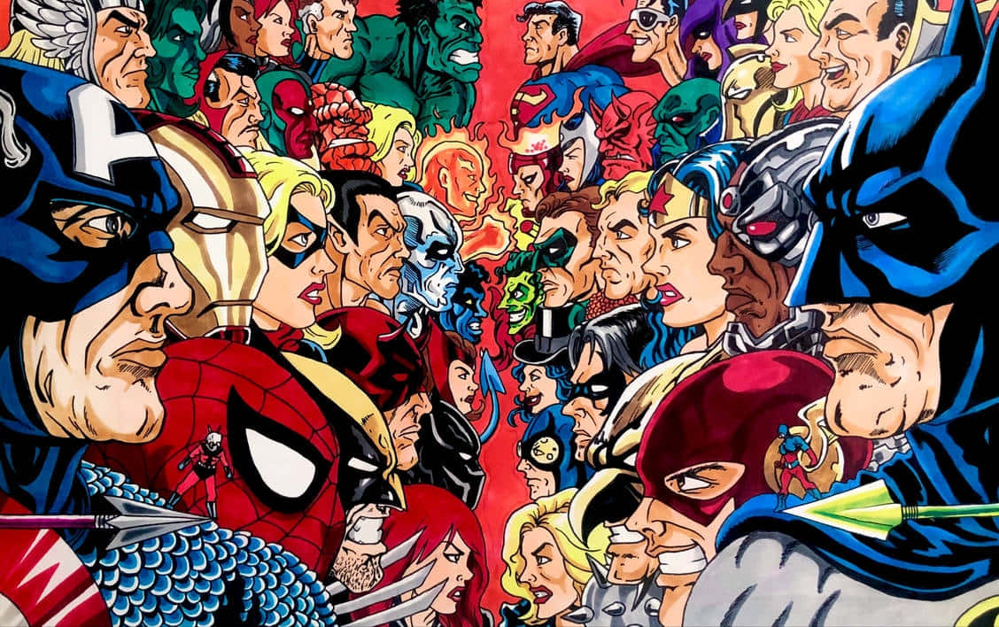 Marvelvs D C Face Off Background