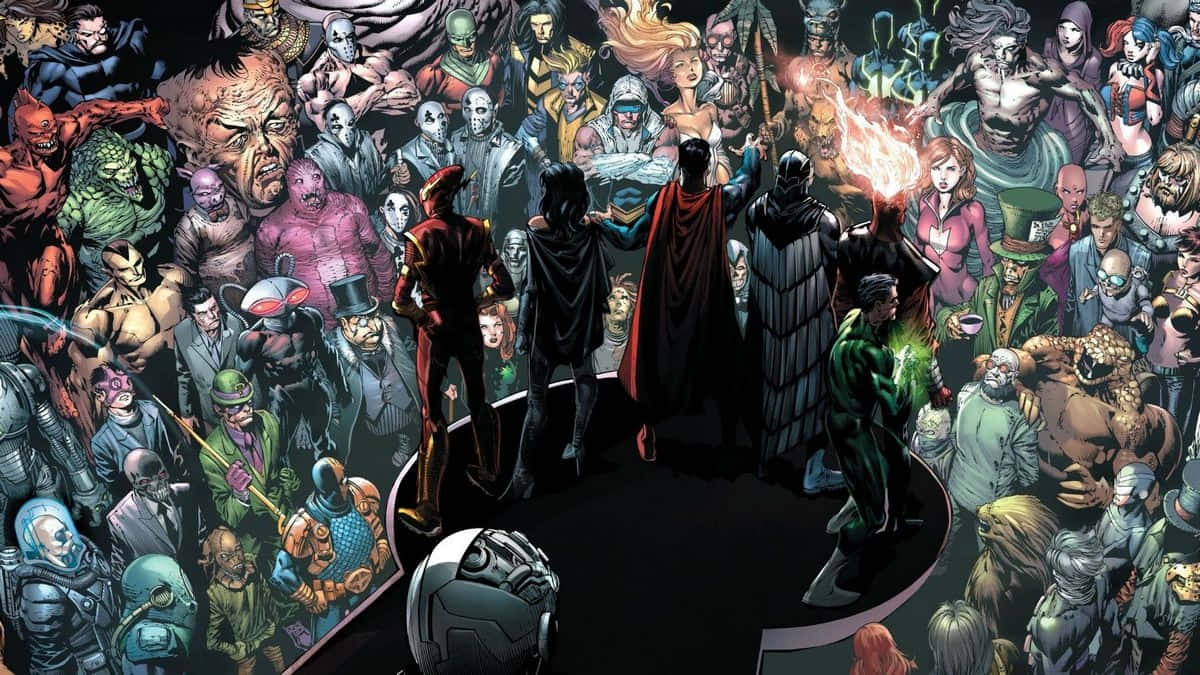 Marvelvs D C Heroesand Villains Confrontation Background